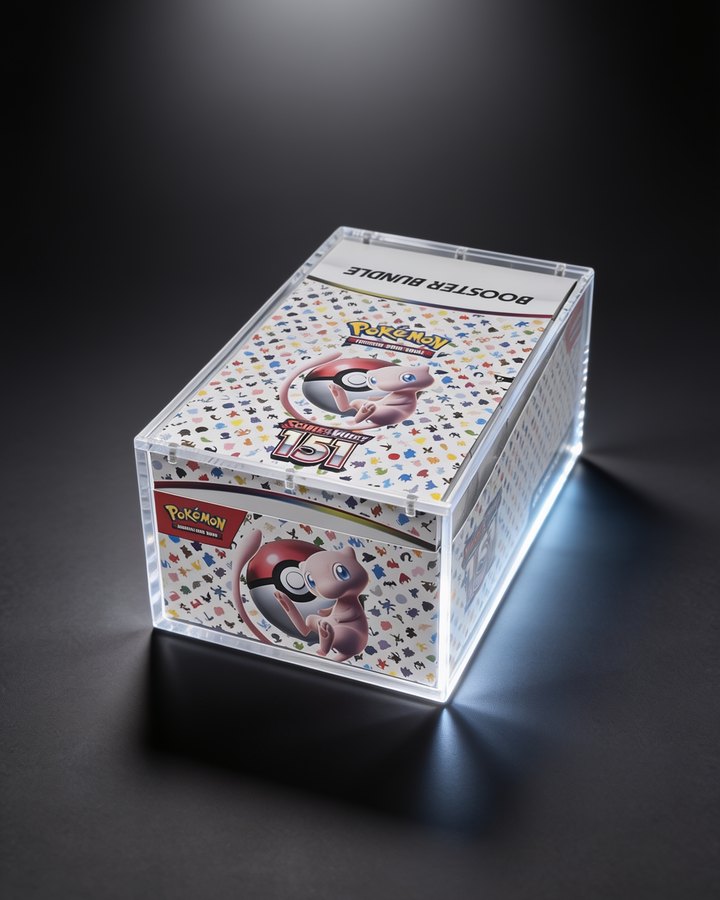 Visuel de la protection acrylique magnétique pour booster bundle, coffret à l'intérieur
