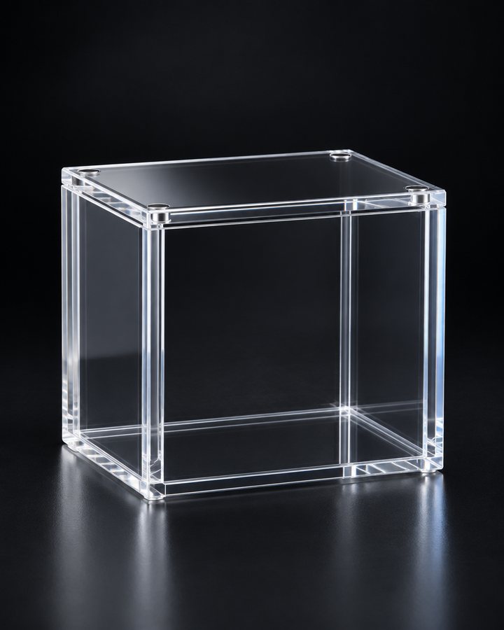 Visuel de la protection acrylique magnétique pour display de boosters, boîtier vide