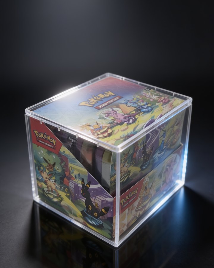 Visuel de la protection acrylique magnétique lot de 8 mini tins, coffret à l'intérieur